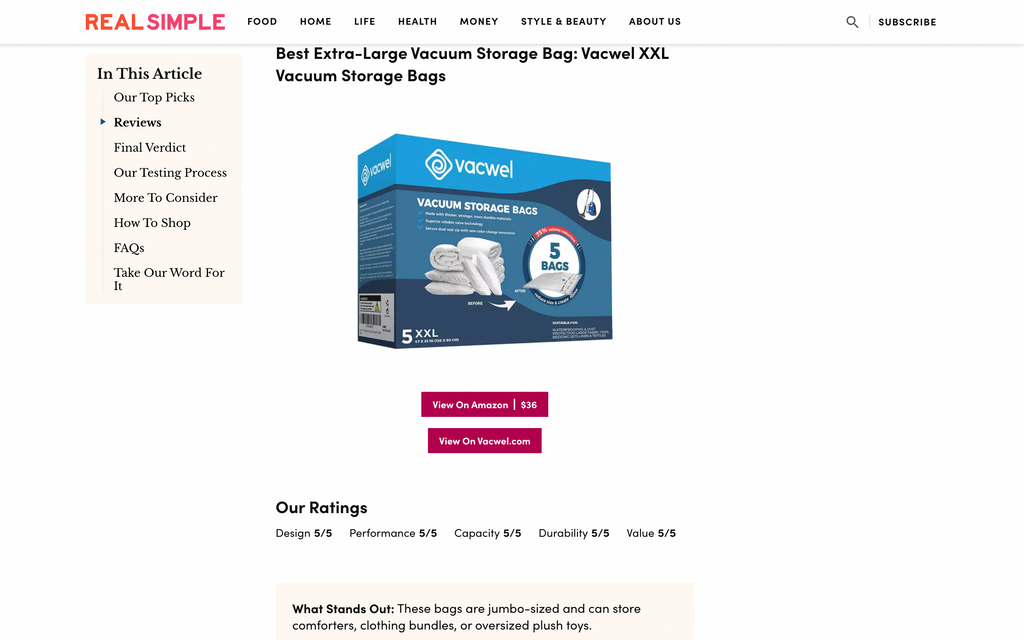 Real Simple Approved 🏆