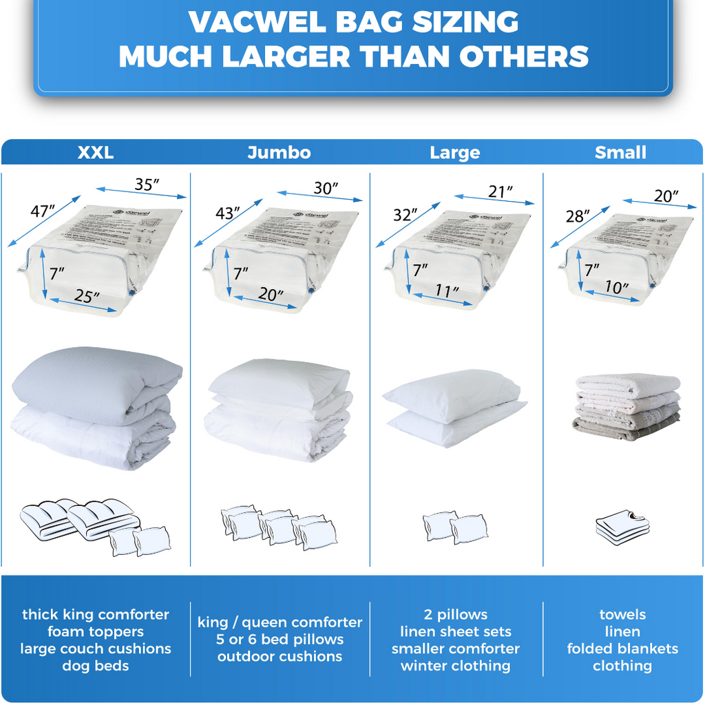 Xl vacuum storage shop bags